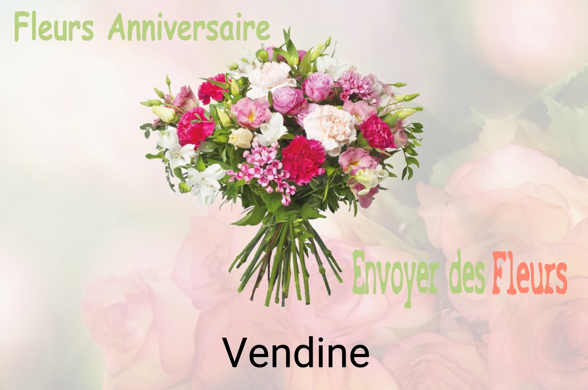 Bouquet de fleurs d’anniversaire livré à Vendine