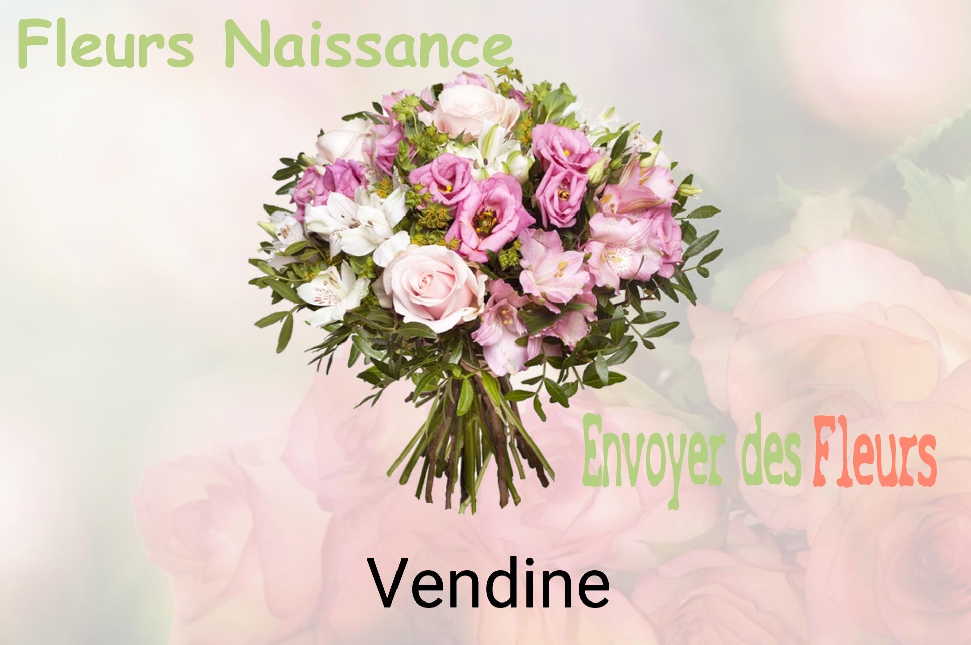 Bouquet de fleurs de naissance livré à Vendine